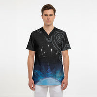 New Zealand Matariki Scrub Top Pleiades Star Cluster Blue Galaxy