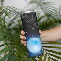 New Zealand Matariki Skinny Tumbler Pleiades Star Cluster Blue Galaxy LT05 - Polynesian Pride