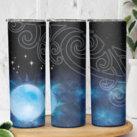 New Zealand Matariki Skinny Tumbler Pleiades Star Cluster Blue Galaxy LT05 - Polynesian Pride