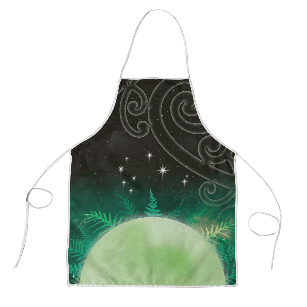 New Zealand Matariki Apron Pleiades Star Cluster Green Galaxy
