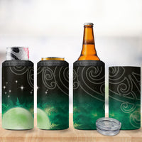 New Zealand Matariki 4 in 1 Can Cooler Tumbler Pleiades Star Cluster Green Galaxy LT05 - Polynesian Pride