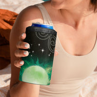 New Zealand Matariki 4 in 1 Can Cooler Tumbler Pleiades Star Cluster Green Galaxy LT05 - Polynesian Pride