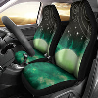 New Zealand Matariki Car Seat Cover Pleiades Star Cluster Green Galaxy LT05 - Polynesian Pride
