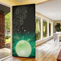 New Zealand Matariki Door Cover Pleiades Star Cluster Green Galaxy LT05 - Polynesian Pride