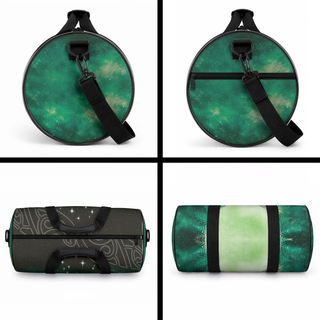 New Zealand Matariki Duffle Bag Pleiades Star Cluster Green Galaxy