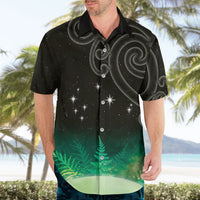 New Zealand Matariki Hawaiian Shirt Pleiades Star Cluster Green Galaxy LT05 - Polynesian Pride