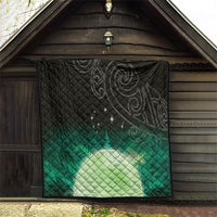 New Zealand Matariki Quilt Pleiades Star Cluster Green Galaxy LT05 - Polynesian Pride