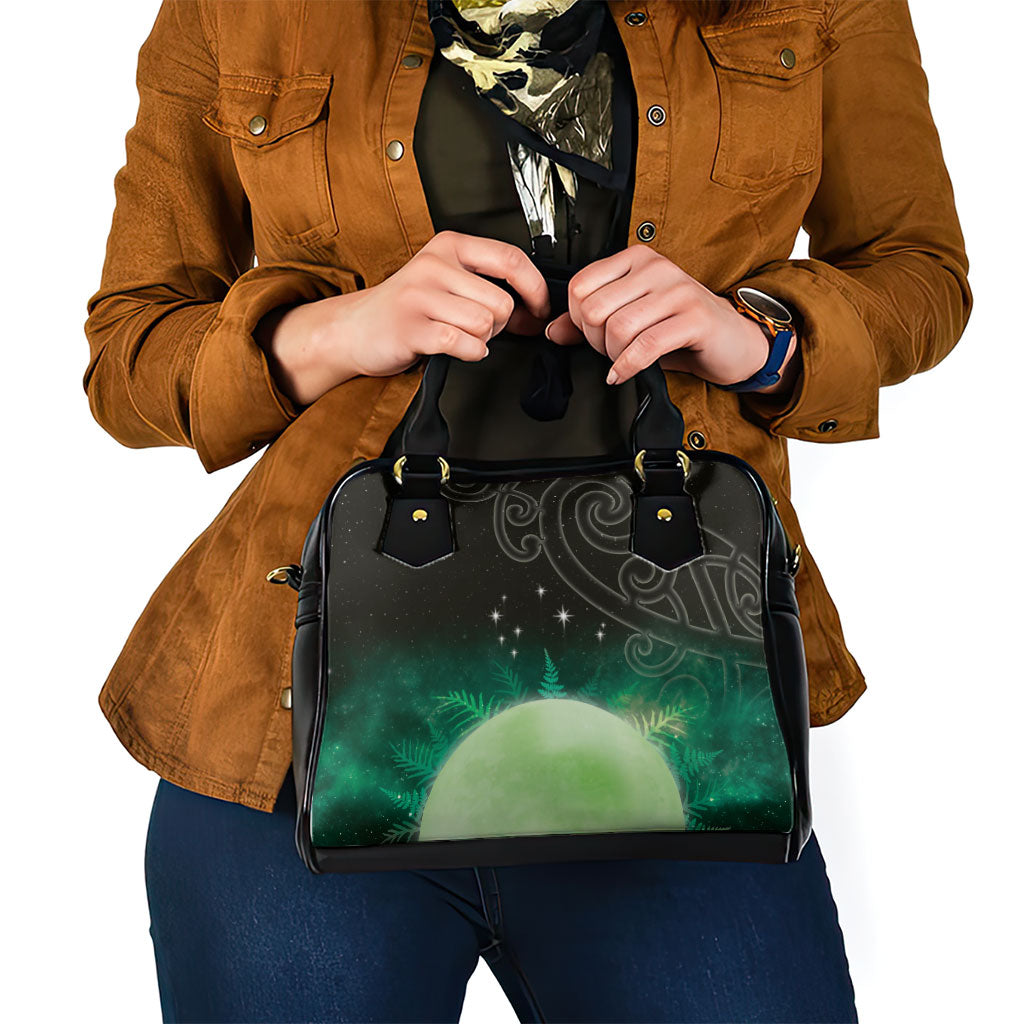 New Zealand Matariki Shoulder Handbag Pleiades Star Cluster Green Galaxy