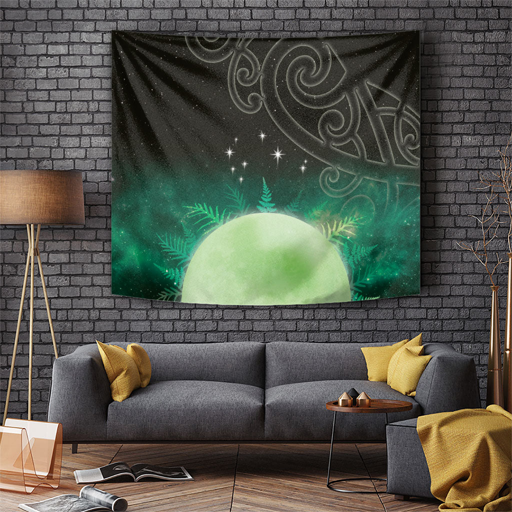 New Zealand Matariki Tapestry Pleiades Star Cluster Green Galaxy LT05 Green - Polynesian Pride