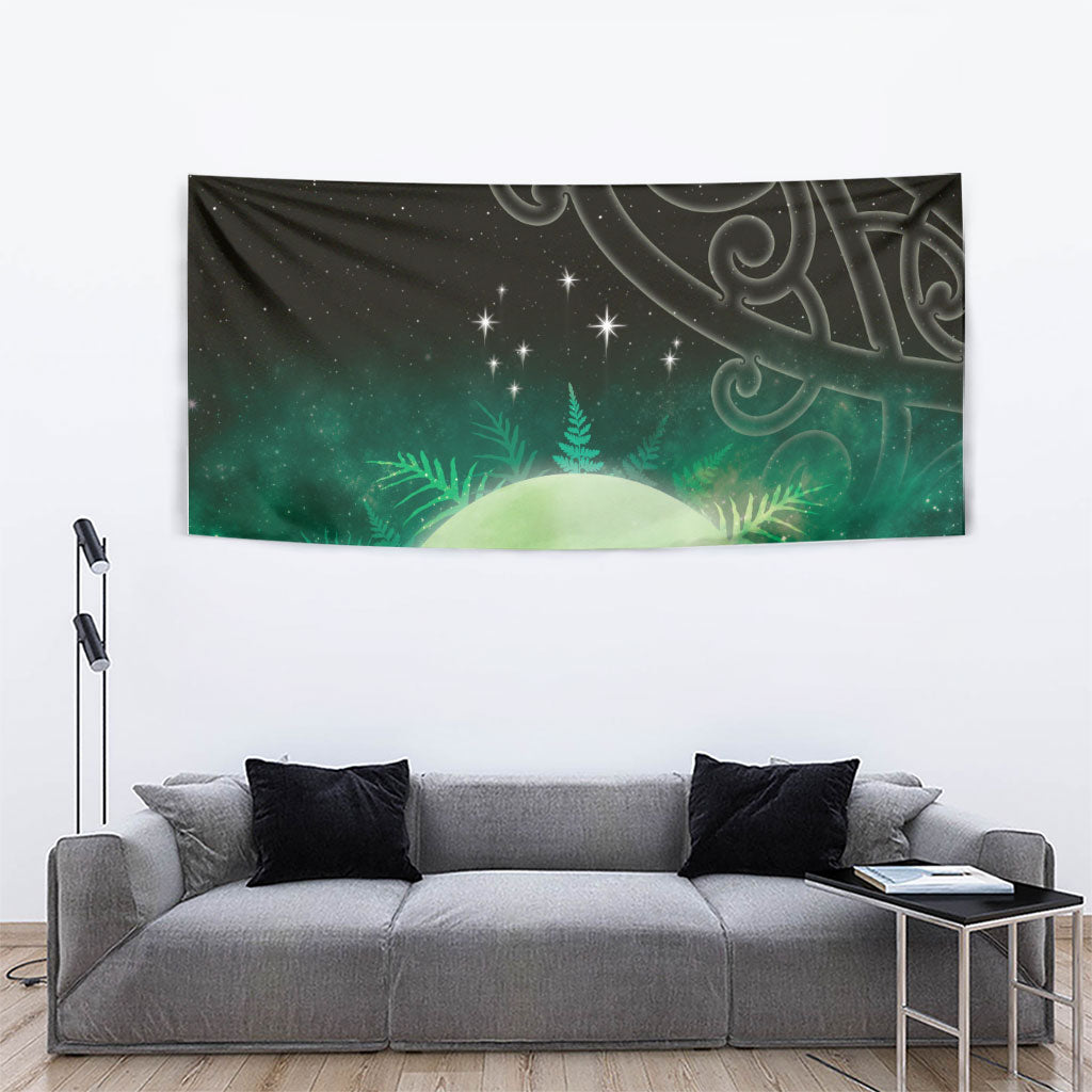 New Zealand Matariki Tapestry Pleiades Star Cluster Green Galaxy LT05 - Polynesian Pride