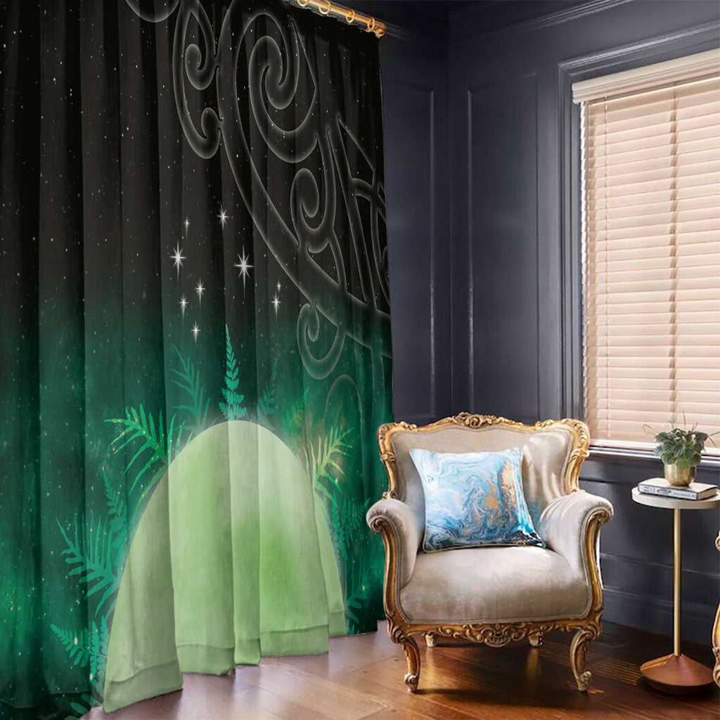 New Zealand Matariki Window Curtain Pleiades Star Cluster Green Galaxy