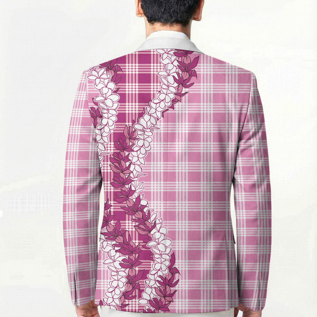 Pink Hawaii Palaka Blazer Hawaiian Honohono Lei
