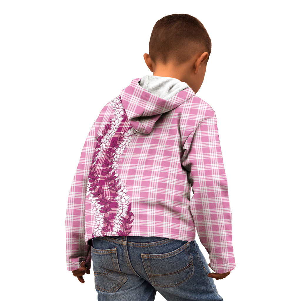 Pink Hawaii Palaka Kid Hoodie Hawaiian Honohono Lei