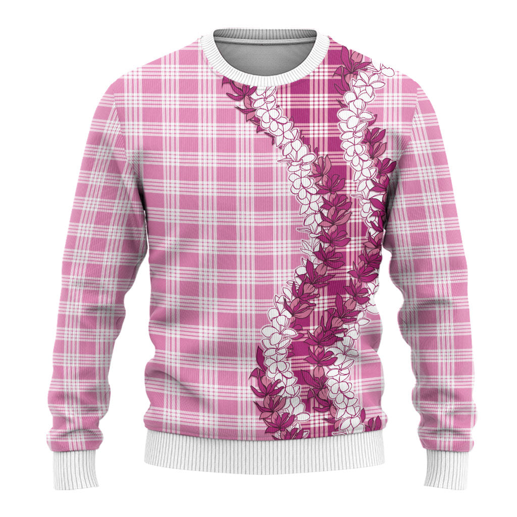 Pink Hawaii Palaka Ugly Christmas Sweater Hawaiian Honohono Lei LT05 - Polynesian Pride