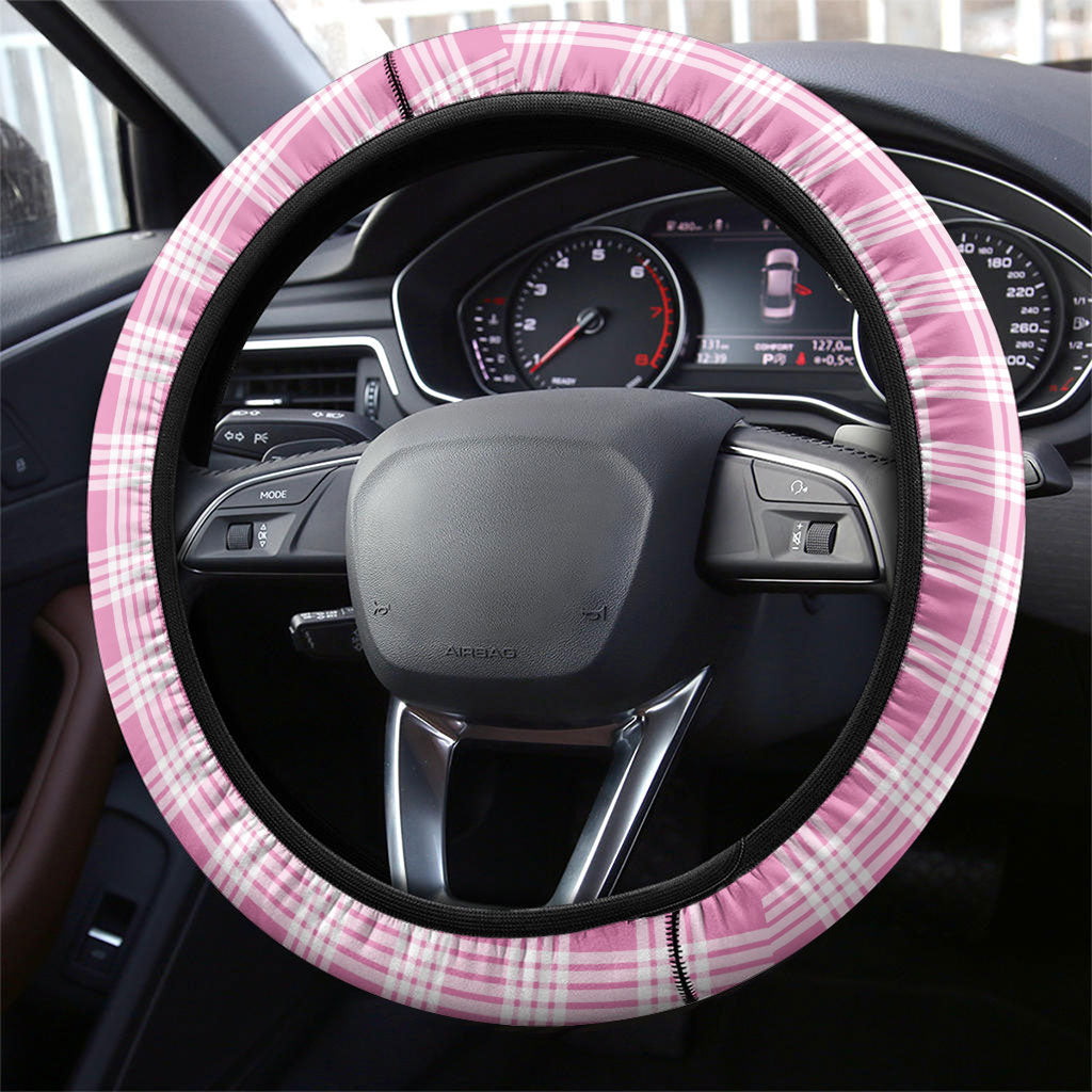 Pink Hawaii Palaka Steering Wheel Cover Hawaiian Honohono Lei LT05 - Polynesian Pride