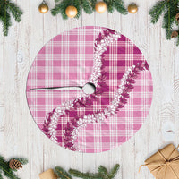 Pink Hawaii Palaka Tree Skirt Hawaiian Honohono Lei LT05 Casual Pink - Polynesian Pride