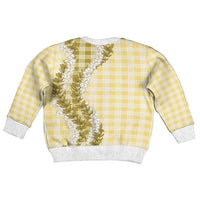 Yellow Hawaii Palaka Kid Ugly Christmas Sweater Hawaiian Honohono Lei LT05 - Polynesian Pride