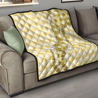 Yellow Hawaii Palaka Quilt Hawaiian Honohono Lei