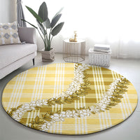 Yellow Hawaii Palaka Round Carpet Hawaiian Honohono Lei LT05 - Polynesian Pride