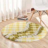Yellow Hawaii Palaka Round Carpet Hawaiian Honohono Lei LT05 - Polynesian Pride