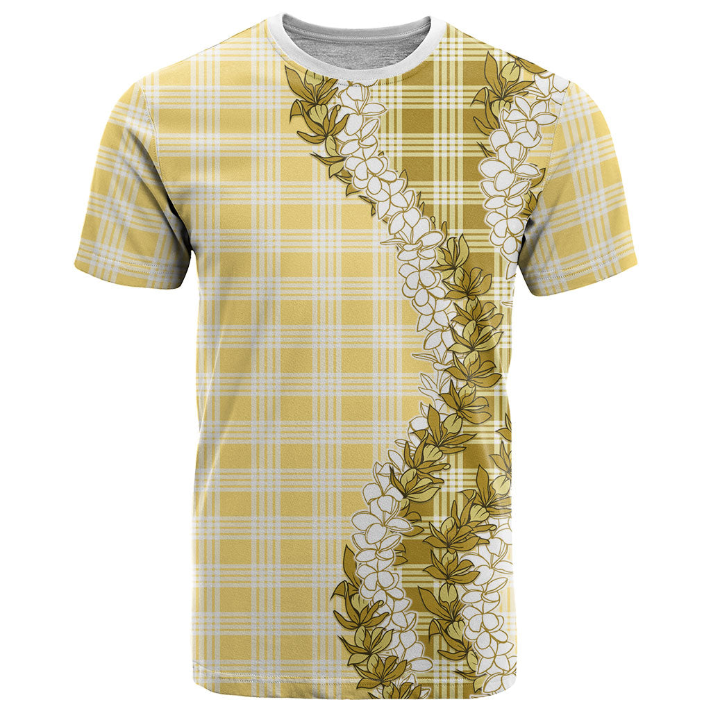 Yellow Hawaii Palaka T Shirt Hawaiian Honohono Lei LT05 Yellow - Polynesian Pride