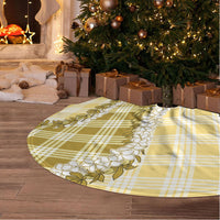 Yellow Hawaii Palaka Tree Skirt Hawaiian Honohono Lei LT05 - Polynesian Pride