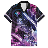 Hawaiian Monk Seal Hawaiian Shirt Kakau Tribal Pattern Violet Gradient LT05 Violet - Polynesian Pride