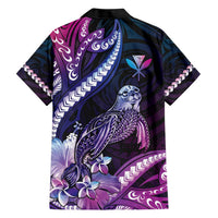 Hawaiian Monk Seal Hawaiian Shirt Kakau Tribal Pattern Violet Gradient LT05 - Polynesian Pride