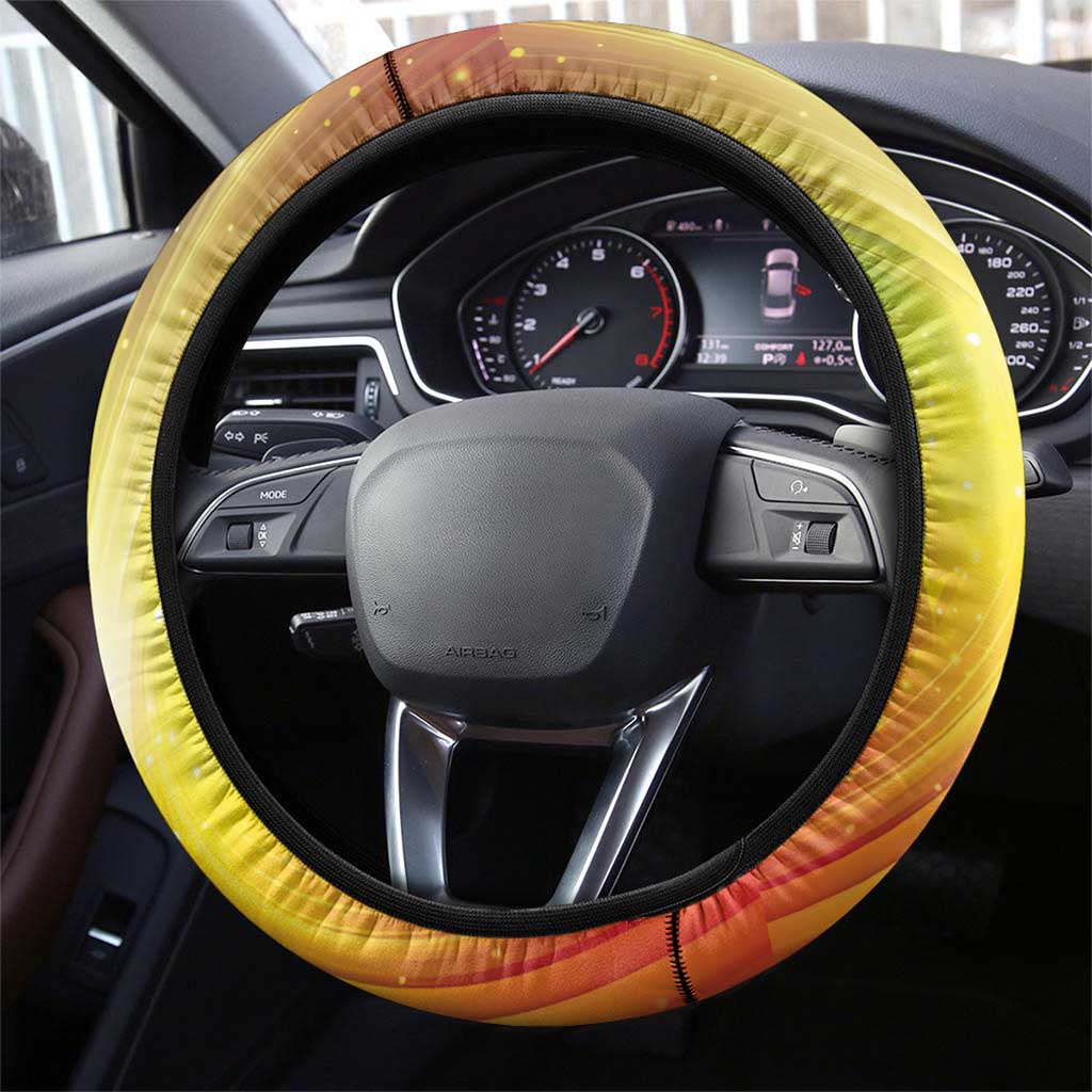 Vanuatu July 30th 1980 Steering Wheel Cover Happy Independence Day LT05 - Polynesian Pride