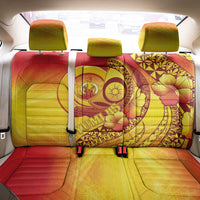 Vanuatu 45 Yia Indipendens Anivesari Back Car Seat Cover Tamtam Drum With Boar Tusk LT05 - Polynesian Pride