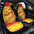 Vanuatu 45 Yia Indipendens Anivesari Car Seat Cover Tamtam Drum With Boar Tusk - Polynesian Pride