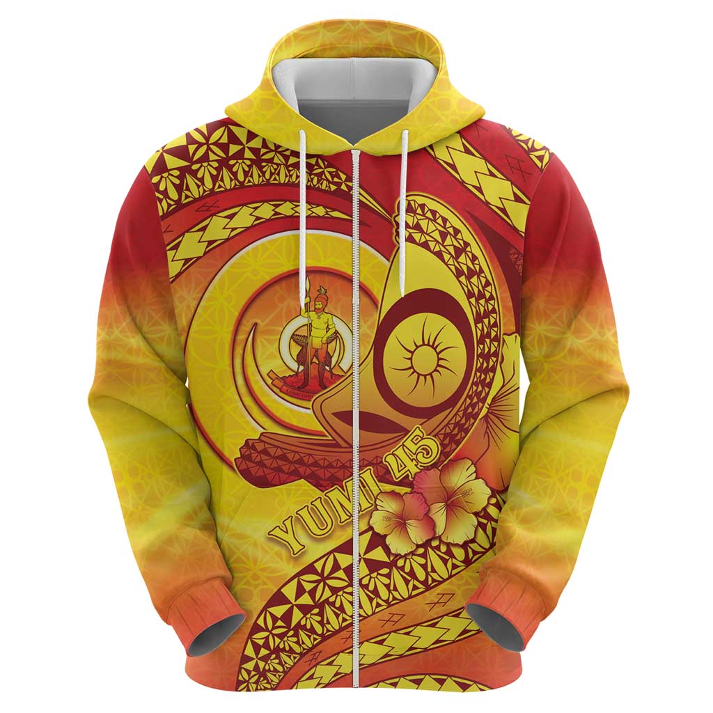 Vanuatu 45 Yia Indipendens Anivesari Hoodie Tamtam Drum With Boar Tusk LT05 - Polynesian Pride