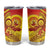 Vanuatu 45 Yia Indipendens Anivesari Tumbler Cup Tamtam Drum With Boar Tusk - Polynesian Pride