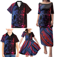 Samoan Pride Family Matching Puletasi and Hawaiian Shirt The Tui Manua LT05 - Polynesian Pride