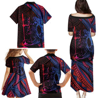 Samoan Pride Family Matching Puletasi and Hawaiian Shirt The Tui Manua LT05 - Polynesian Pride
