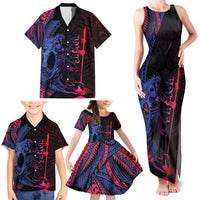 Samoan Pride Family Matching Tank Maxi Dress and Hawaiian Shirt The Tui Manua LT05 - Polynesian Pride