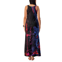Samoan Pride Family Matching Tank Maxi Dress and Hawaiian Shirt The Tui Manua LT05 - Polynesian Pride