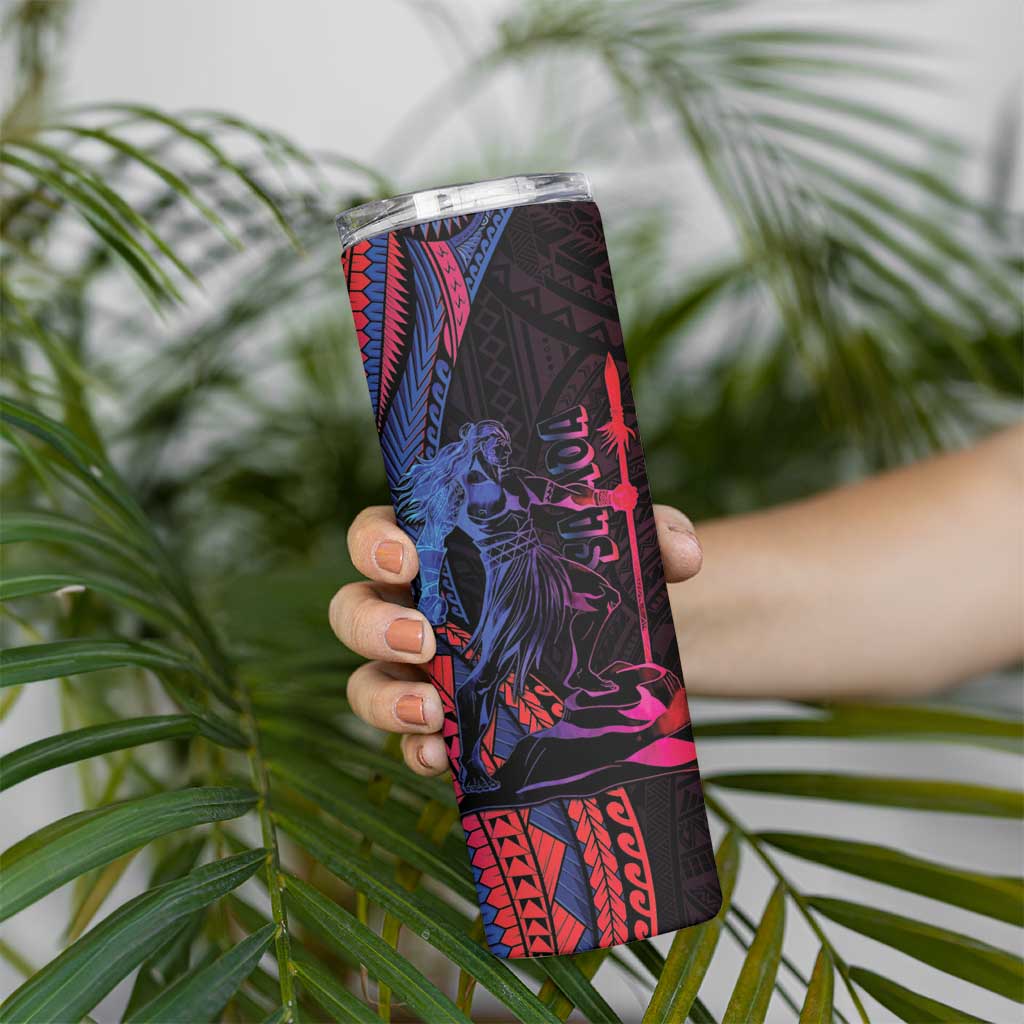 Samoan Pride Skinny Tumbler The Tui Manua - Polynesian Pride
