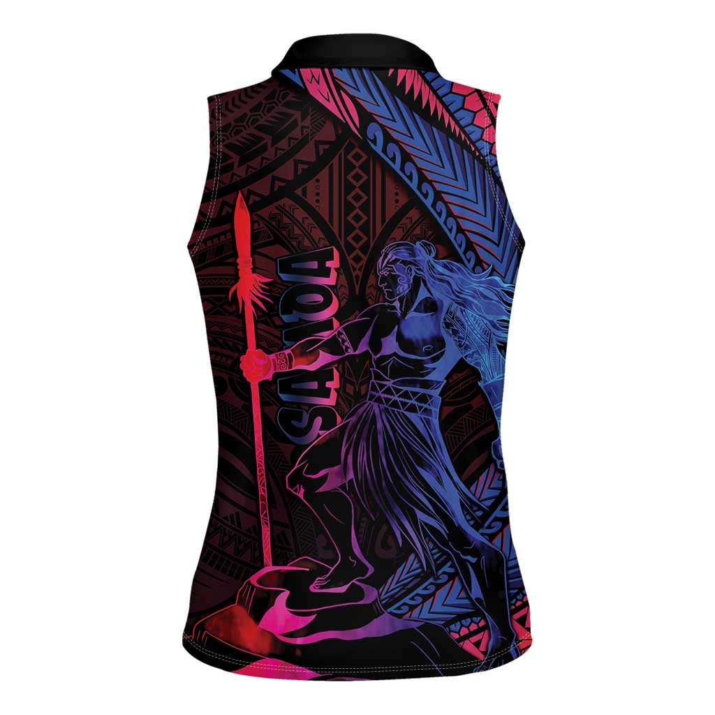 Samoan Pride Women Sleeveless Polo Shirt The Tui Manua LT05 - Polynesian Pride