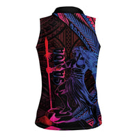 Samoan Pride Women Sleeveless Polo Shirt The Tui Manua LT05 - Polynesian Pride