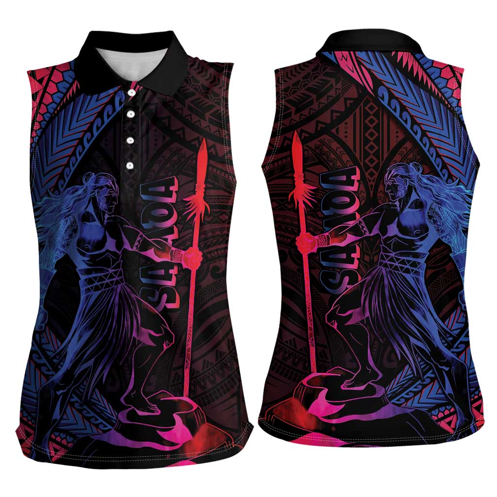 Samoan Pride Women Sleeveless Polo Shirt The Tui Manua LT05 - Polynesian Pride