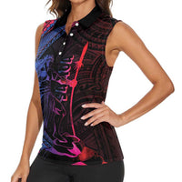 Samoan Pride Women Sleeveless Polo Shirt The Tui Manua LT05 - Polynesian Pride