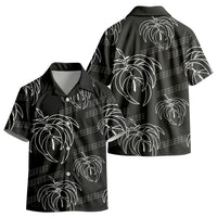 Aloha Hawaii Acacia Koa Leaves Kid Hawaiian Shirt Black Kakau Tribal Pattern LT05 - Polynesian Pride
