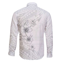 Lotu Tamaiti Samoa Family Matching Short Sleeve Bodycon Dress and Hawaiian Shirt White Sunday Polynesian Tribal Pattern Elegant Style LT05 - Polynesian Pride