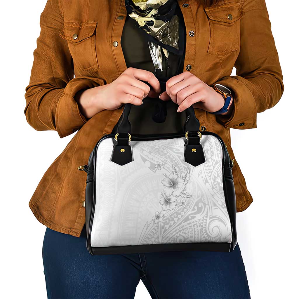 Lotu Tamaiti Samoa Shoulder Handbag White Sunday Polynesian Tribal Pattern Elegant Style LT05 - Polynesian Pride