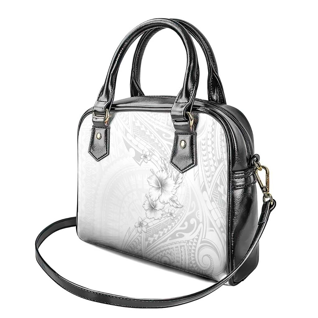 Lotu Tamaiti Samoa Shoulder Handbag White Sunday Polynesian Tribal Pattern Elegant Style LT05 - Polynesian Pride