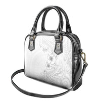 Lotu Tamaiti Samoa Shoulder Handbag White Sunday Polynesian Tribal Pattern Elegant Style LT05 - Polynesian Pride