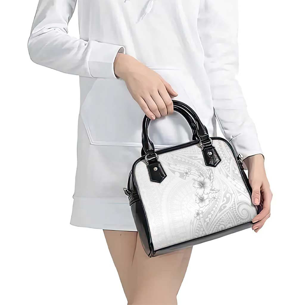 Lotu Tamaiti Samoa Shoulder Handbag White Sunday Polynesian Tribal Pattern Elegant Style LT05 - Polynesian Pride