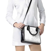 Lotu Tamaiti Samoa Shoulder Handbag White Sunday Polynesian Tribal Pattern Elegant Style LT05 - Polynesian Pride