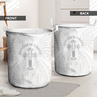 Samoa Christian Laundry Basket Rooted In Christ Polynesian Cross LT05 - Polynesian Pride